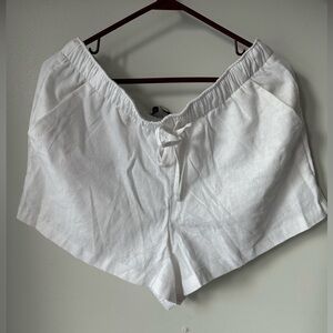 NWT White Linen Hollister Shorts